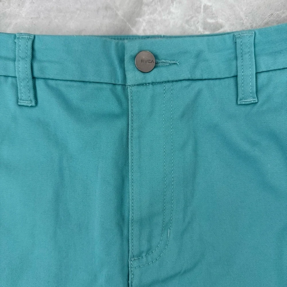 Women’s RVCA Weekend Stretch Mid-Rise Straight Leg Pant Pockets Size 27 - Picture 6 of 16